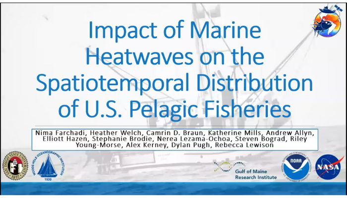 Marine heatwaves and distribution of US pelagic fisheries